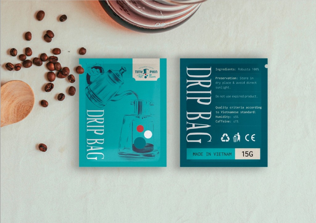 TINY PHIN - ドリップバッグベトナムコーヒー（15グラム） - DRIP BAG Coffee